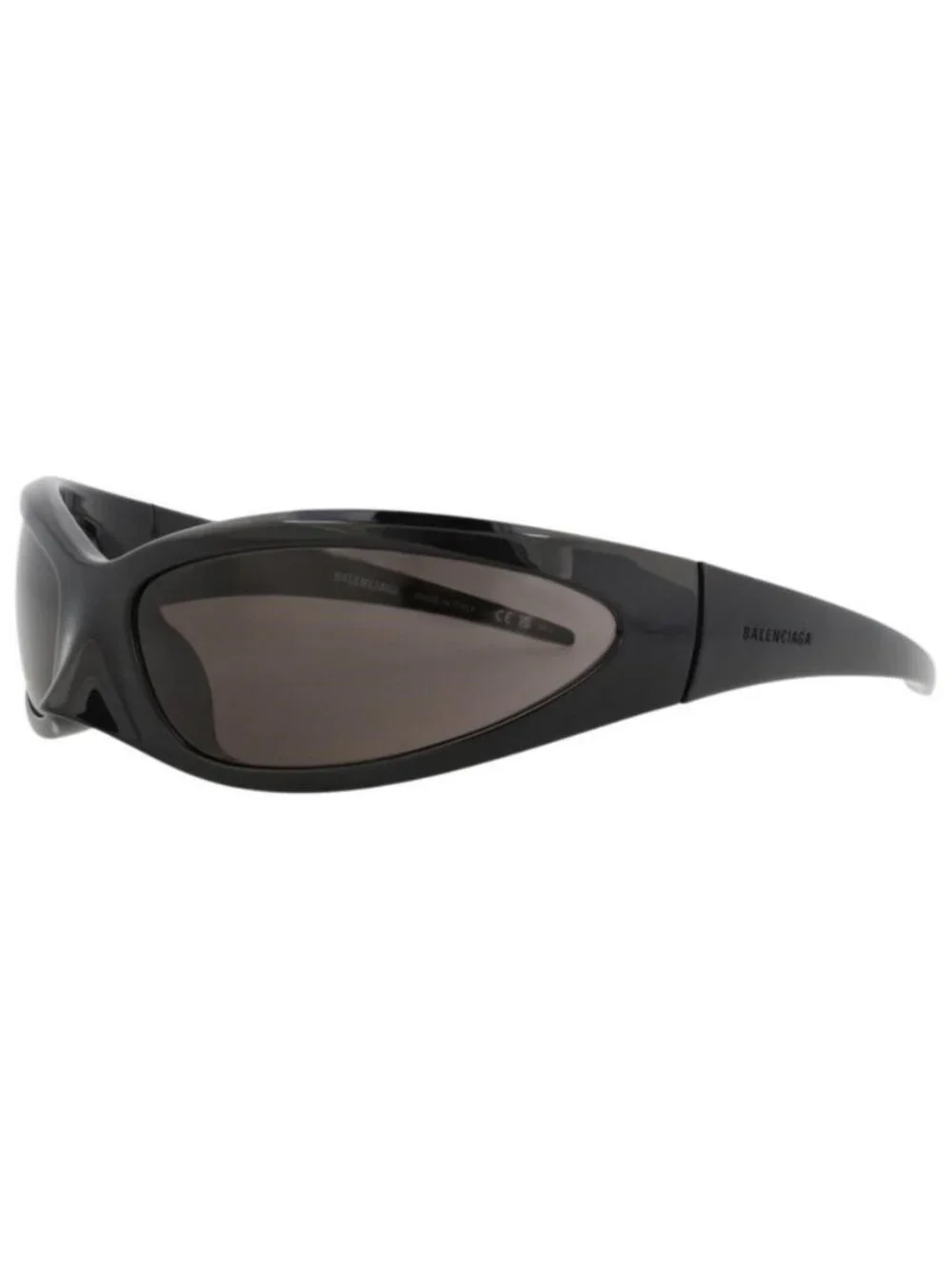 New Balenciaga Unisex Shield/Wrap Black Black Grey Fashion Designer Sunglasses